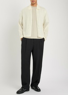 Mki Miyuki Zoku Rider Checked-weave Cotton Overshirt White 02