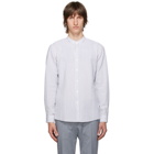 Boss White and Blue Seersucker Jorris Shirt