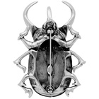 Alexander McQueen Silver Brass Skull Brooch