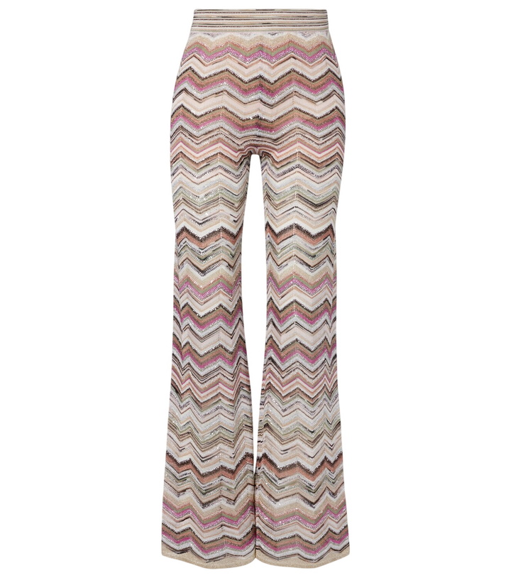 Photo: Missoni Zigzag lamé wide-leg pants