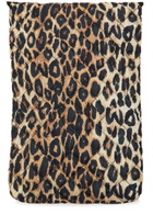Damson Madder Leopard-print Quilted Shell Laptop Case - One Size