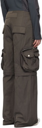 FFFPOSTALSERVICE Gray Diffraction Convertible Cargo Pants