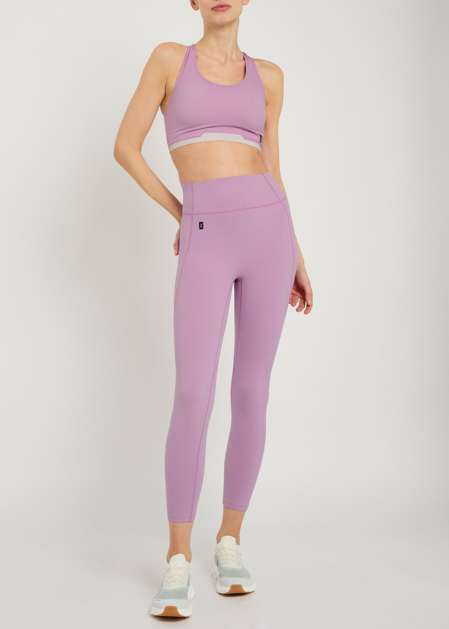 ON Train Stretch-nylon Sports bra Light Purple