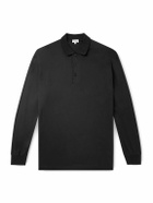 Charvet - Cotton-Sateen Polo Shirt - Black