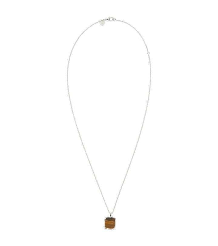 Photo: Tom Wood - Cushion sterling silver necklace with tiger eye stone