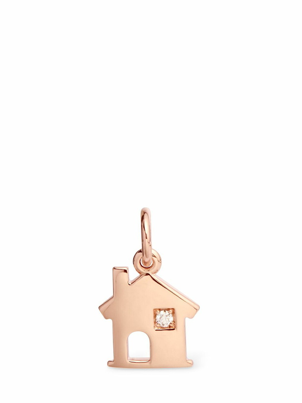 Photo: DODO 9kt Rose Gold & Diamond House Charm