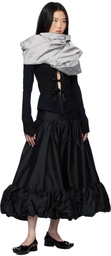 Paula Canovas Del Vas Black Merengue Midi Skirt