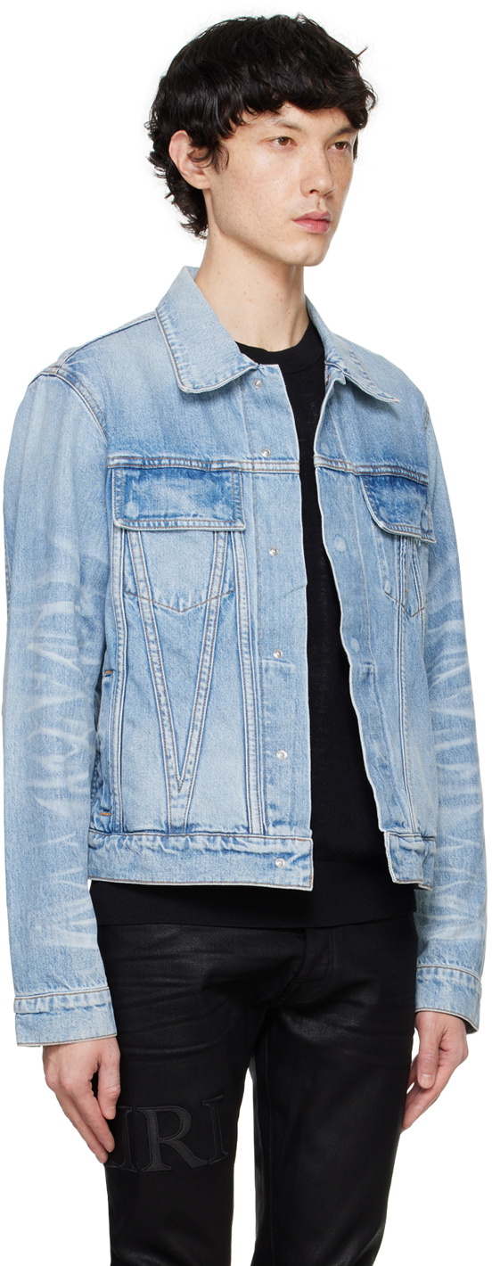 AMIRI Blue Selvedge Trucker Denim Jacket