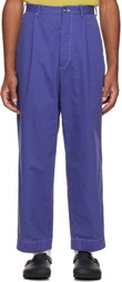 Connor McKnight Blue Pleated Trousers