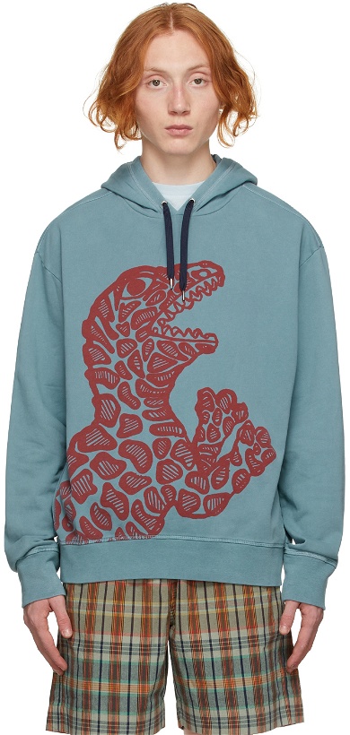 Photo: PS by Paul Smith Blue Dino Hoodie