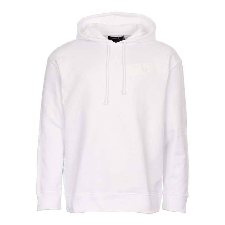 Photo: Tape Detail Hoodie - White