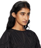 Toga Pulla Black Leather Braid Headband