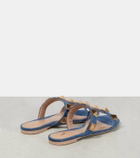 Valentino Garavani Roman Stud denim sandals
