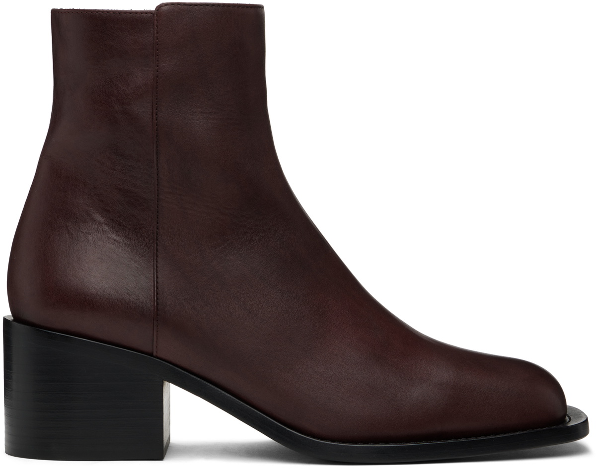 Enfants Riches Déprimés Burgundy Night Version Square Toe Franky Boots