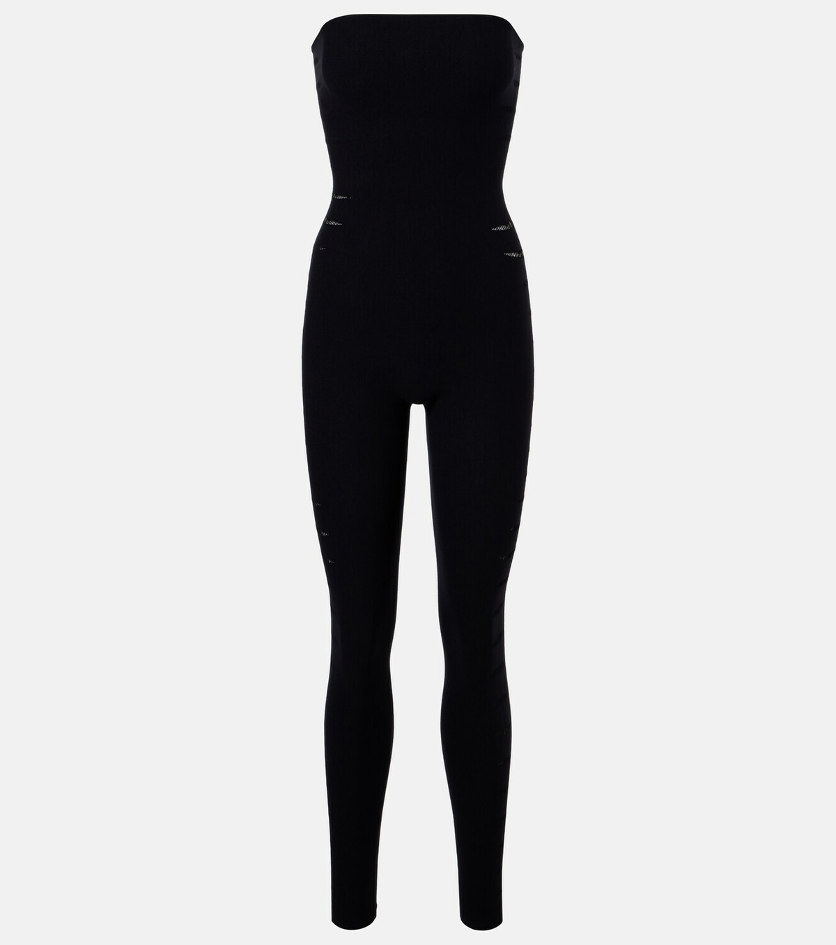 Wolford Slash cutout strapless jersey catsuit