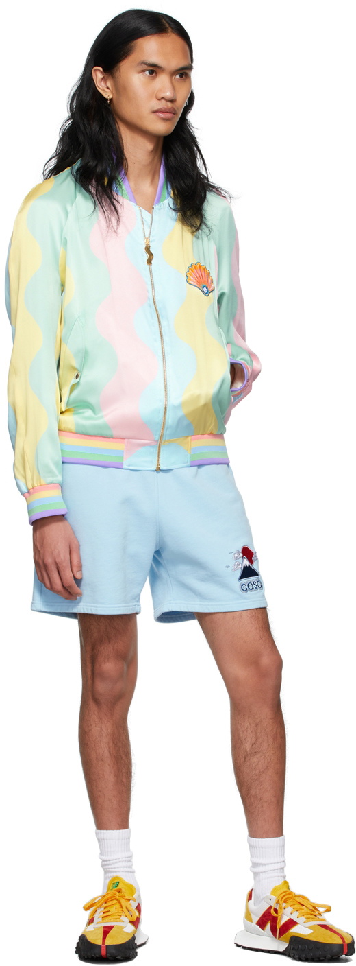 Casablanca Candy Ping Pong Monogram Bomber Jacket Multicolor