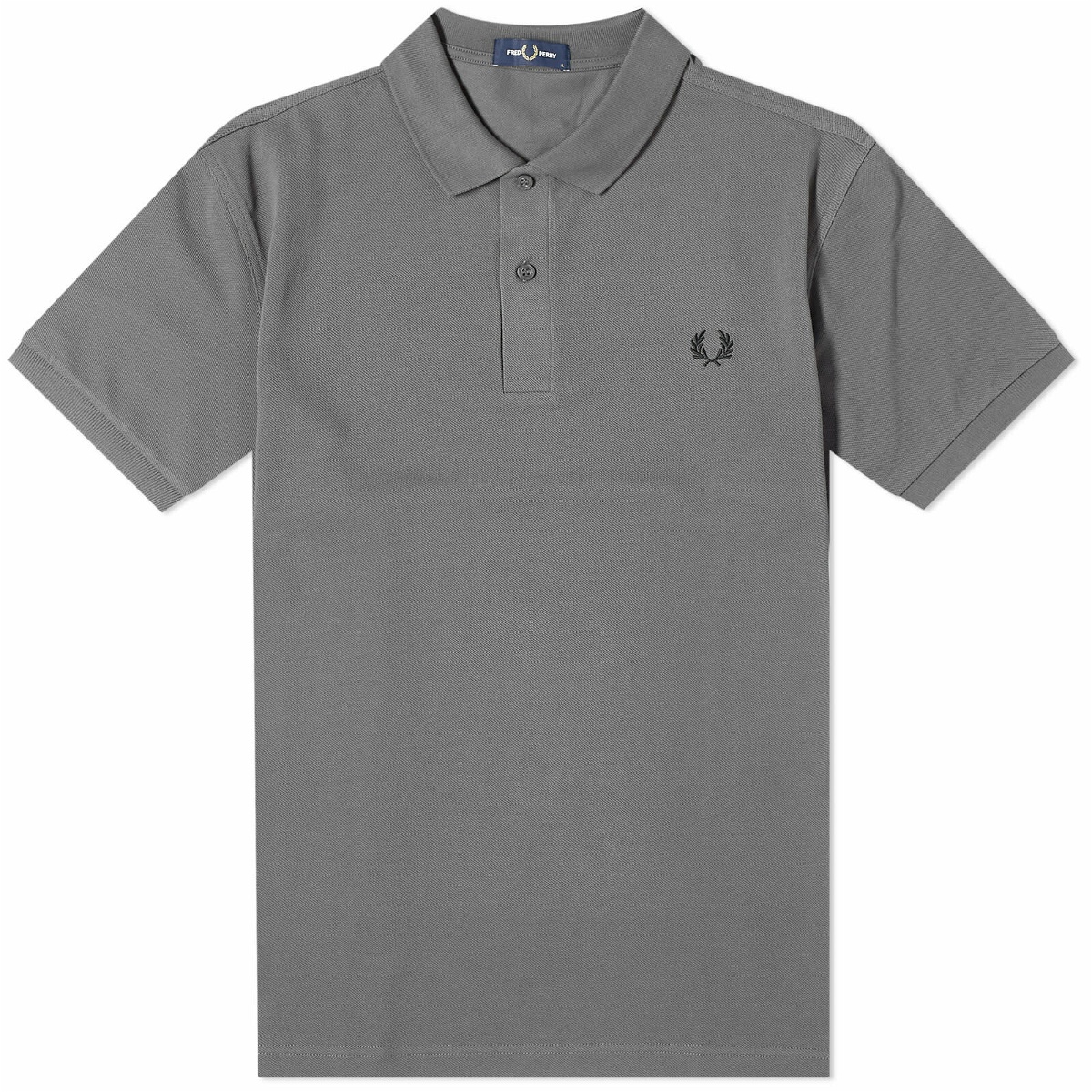 Fred Perry Men's Plain Polo Shirt in Gunmetal Fred Perry
