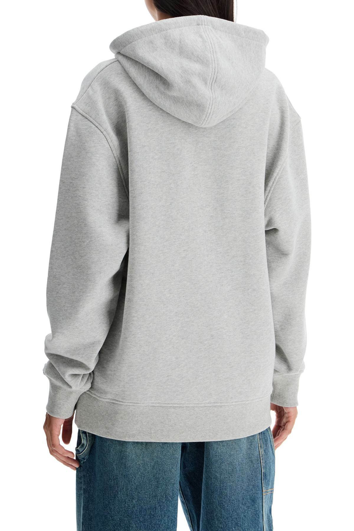 AMI ALEXANDRE MATIUSSI hooded varsity sweat Grey