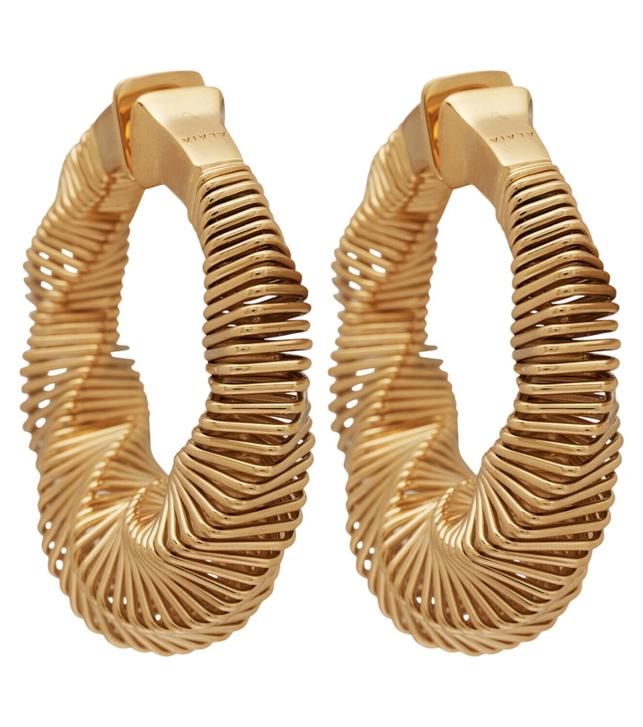 Photo: Alaïa Square Spiral hoop earrings