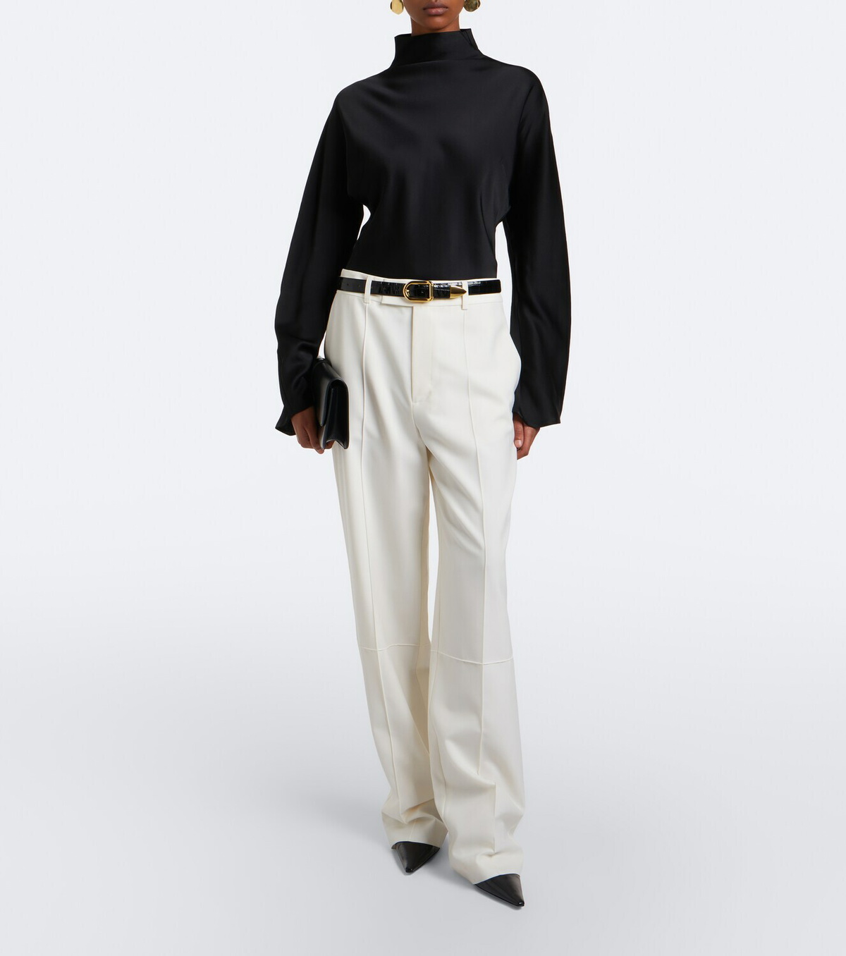 Róhe Satin turtleneck top