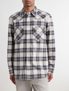 Nili Lotan - Travis Checked Cotton-Flannel Shirt - Gray