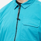 C.P. Company Men's Arm Lens Zip Overshirt in Tile Blue