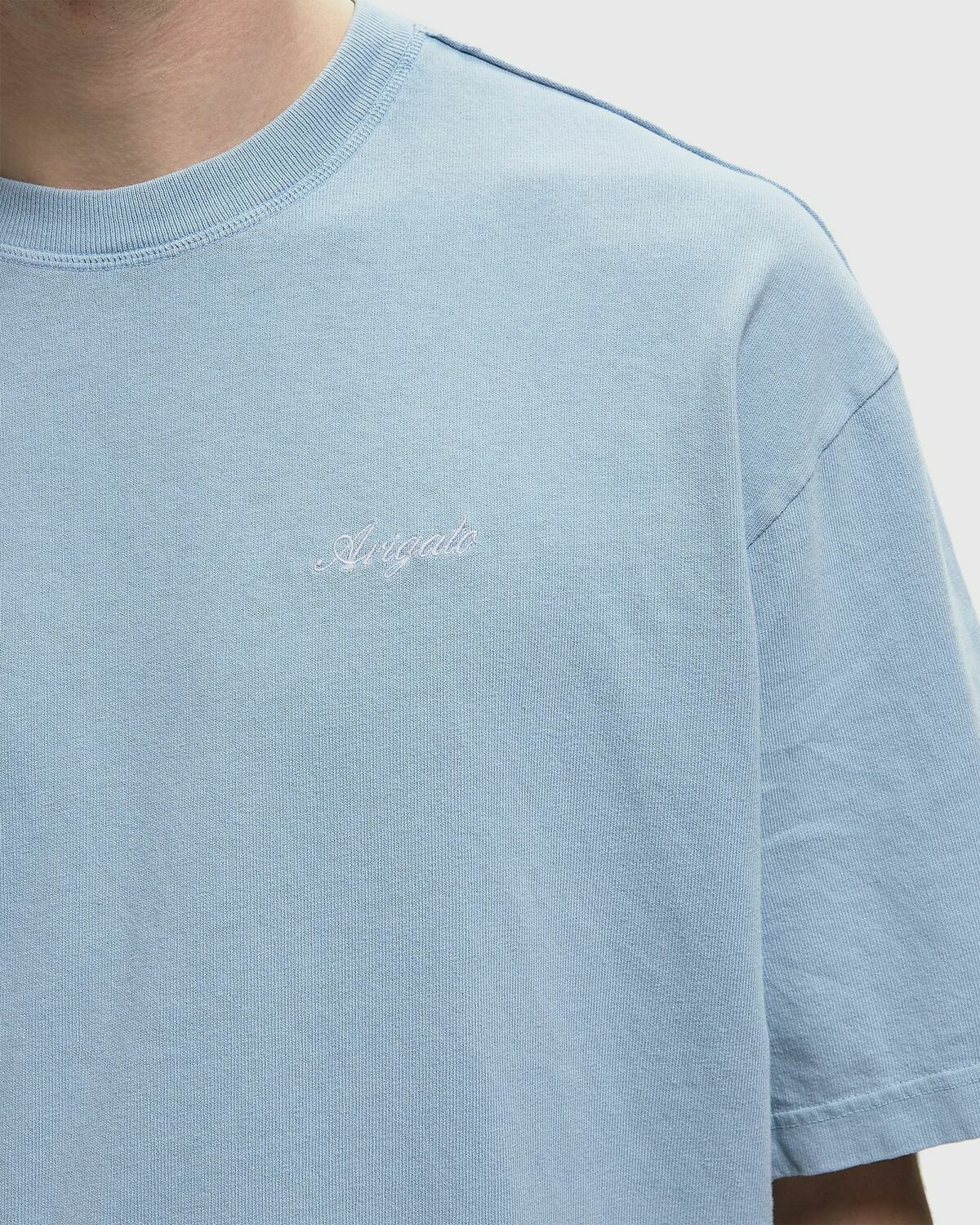 Axel Arigato Honor Washed Tee Blue Mens Shortsleefe