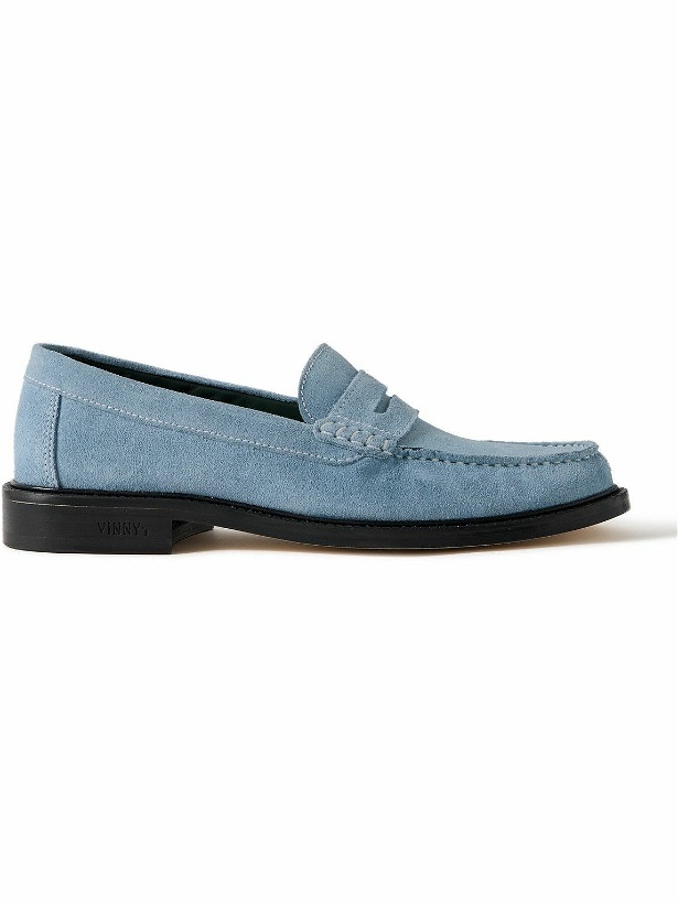 Photo: VINNY's - Yardee Suede Penny Loafers - Blue