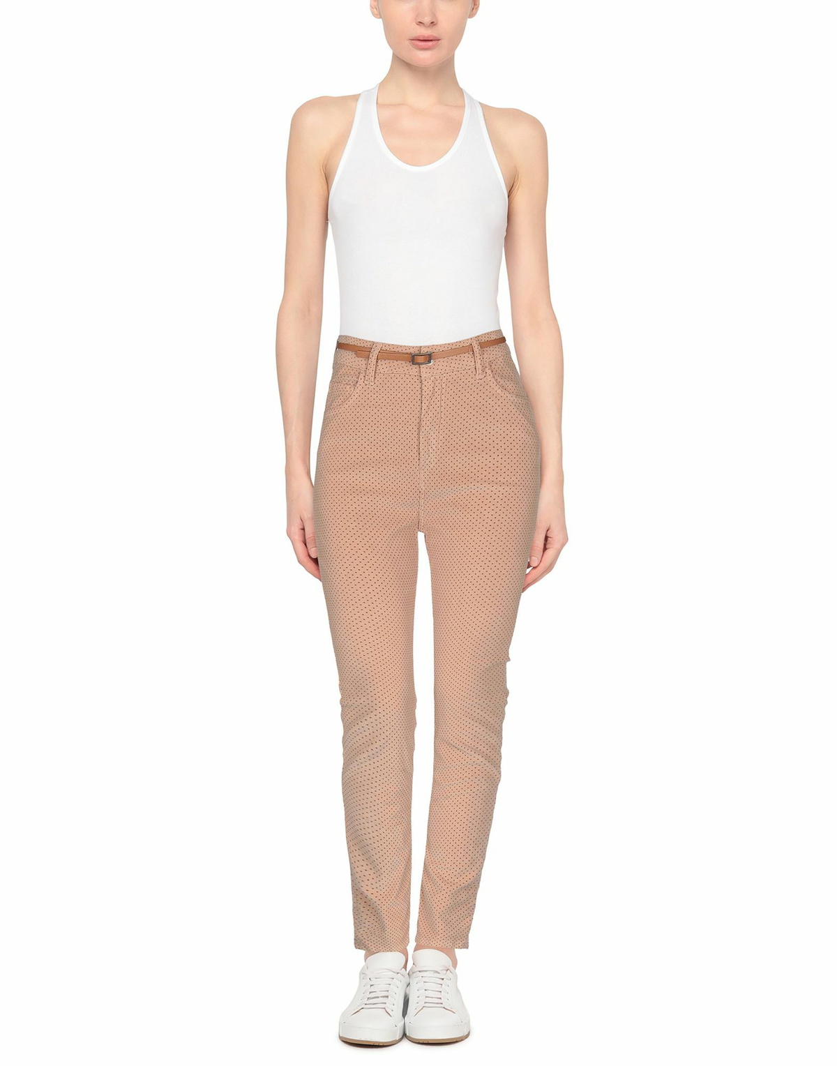 Alessia Santi Womens Pants Camel