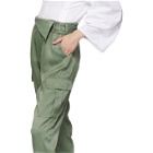 3.1 Phillip Lim Green Satin Cargo Trousers