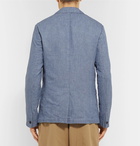 Mr P. - Light-Blue Cotton and Linen-Blend Chambray Blazer - Blue