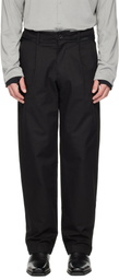 POST ARCHIVE FACTION (PAF) Black Cut Out Trousers