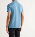 TOM FORD - Garment-Dyed Cotton-Piqué Polo Shirt - Blue