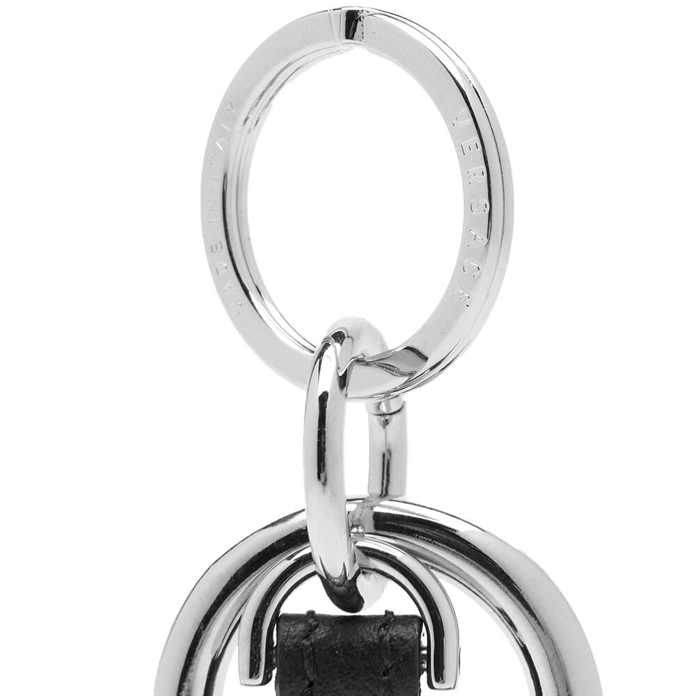Versace Women's Medusa Head Keyring in Black Versace