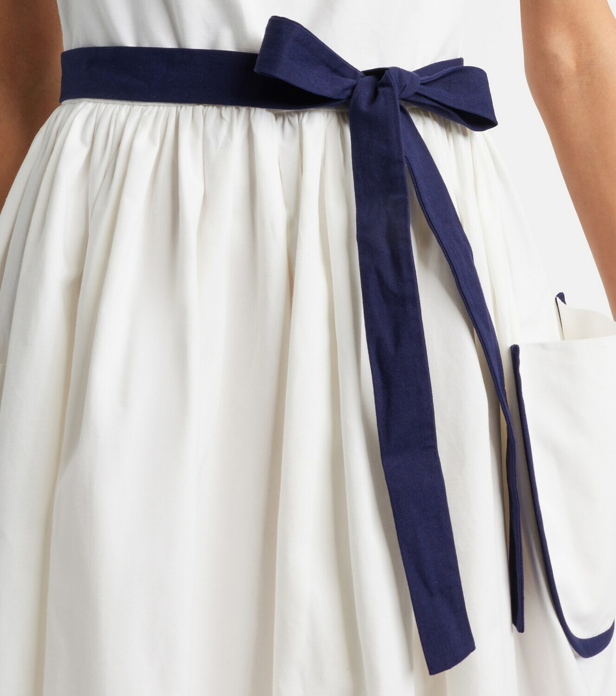 Prada Cotton and linen midi dress
