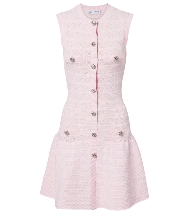 SELF-PORTRAIT - Chiffon Mini Dress Self-Portrait SELF-PORTRAIT - Chiffon Mini Dress Self-Portrait