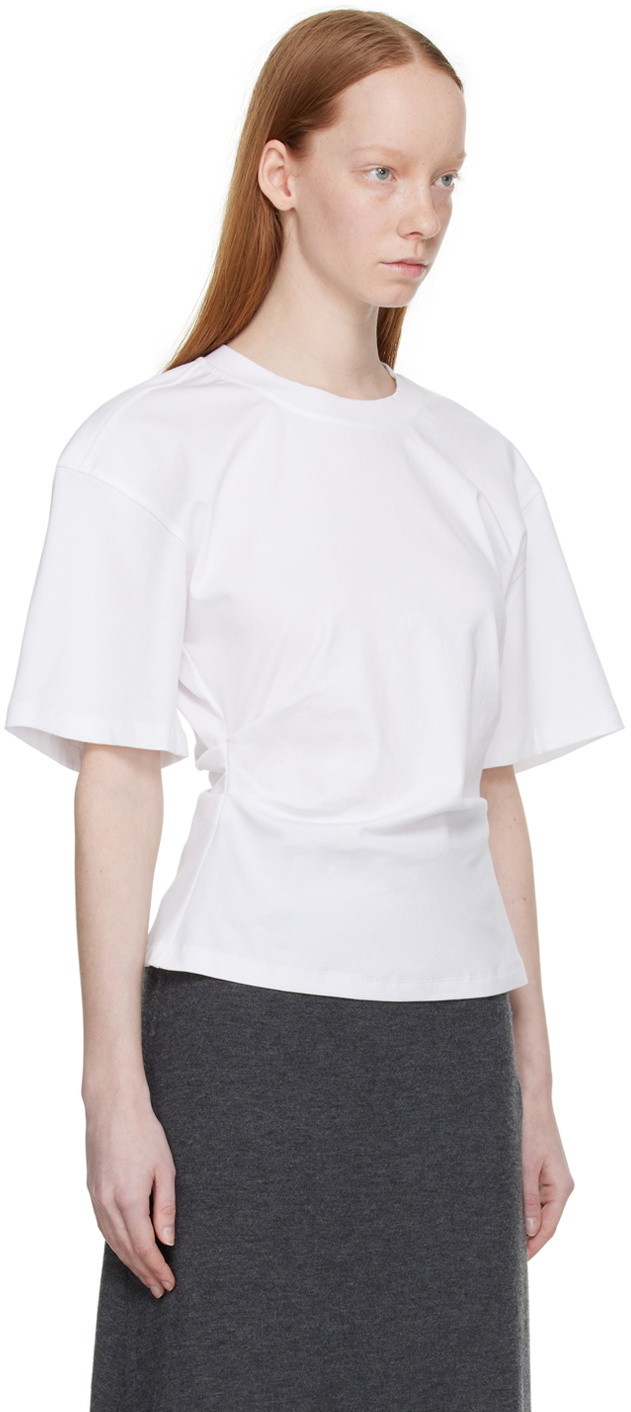 LVIR White Tucked T-Shirt
