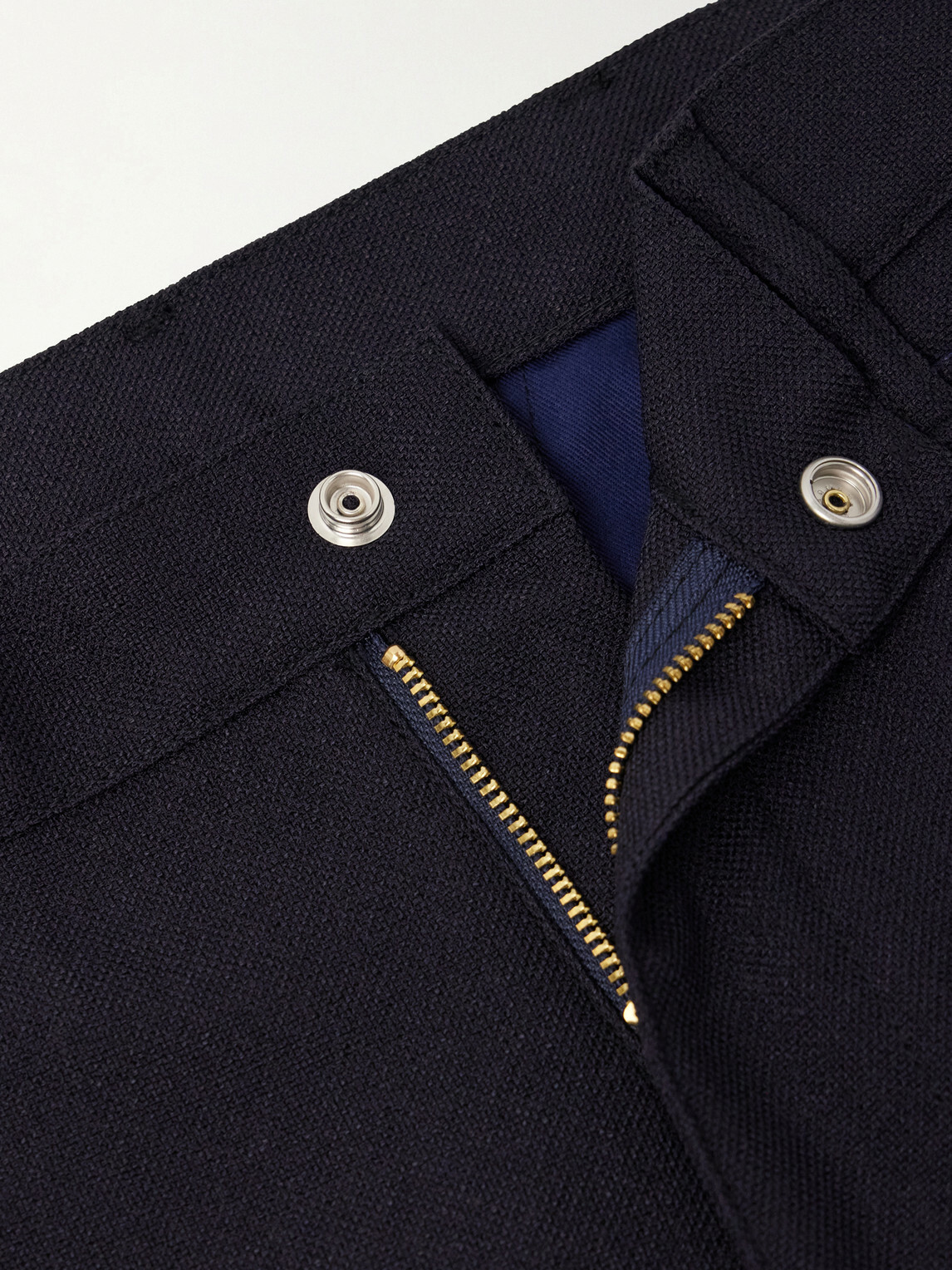 KAPITAL - Daddy's Ox Flared Twill Trousers - Blue