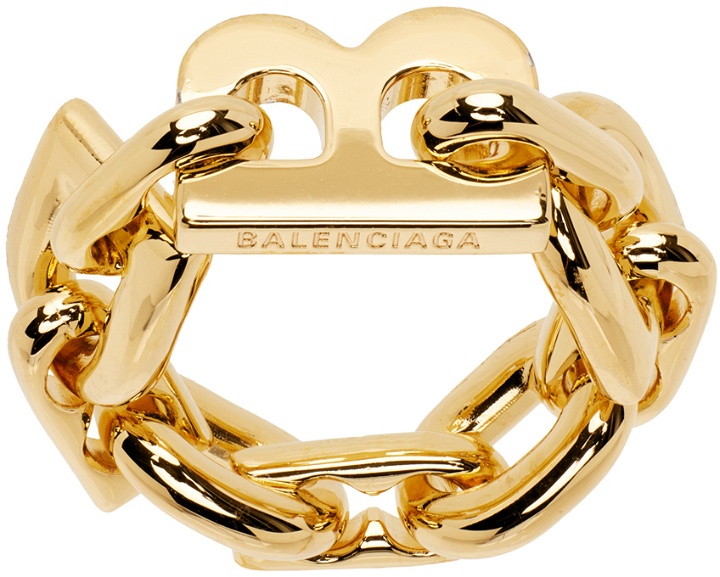 Photo: Balenciaga Gold Cable Chain Ring