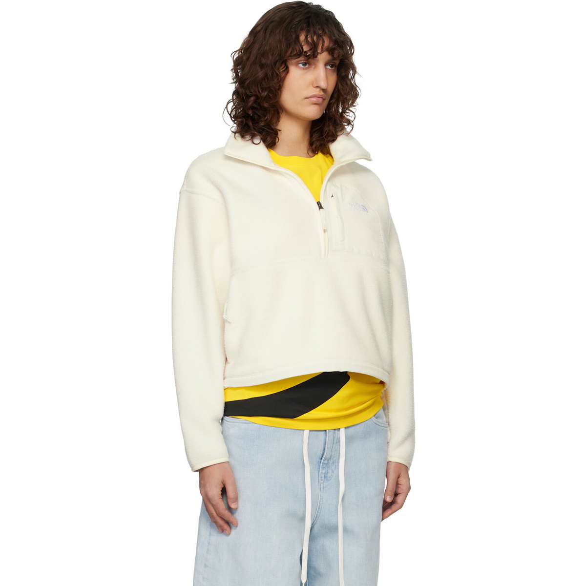 The North Face White Yumiori Off Peak 1/2-Zip Jacket