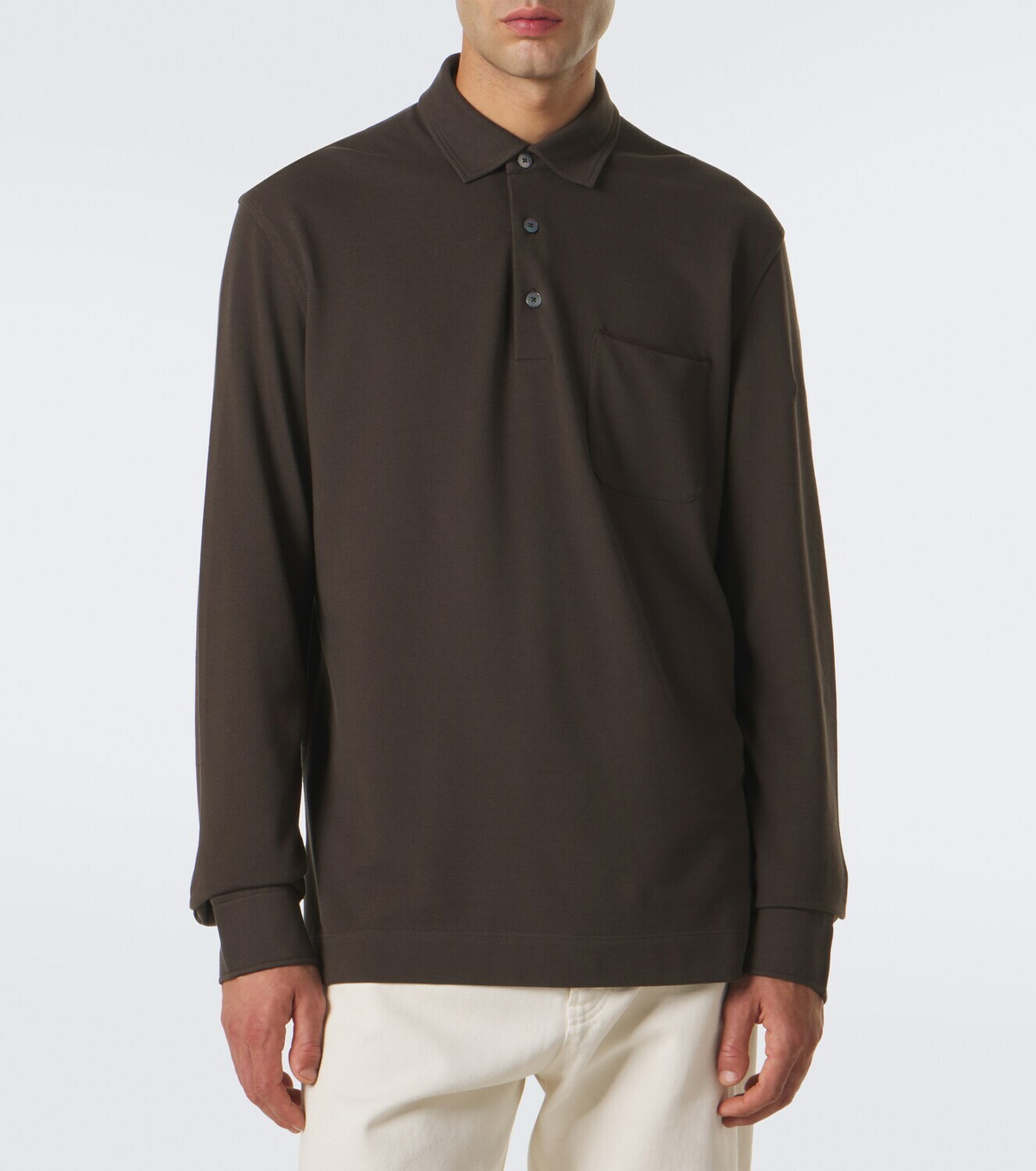 Zegna Cotton piqué polo shirt