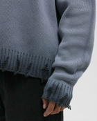 Reternity OIL WASHED KNIT SWEATER Blue Mens Pullover