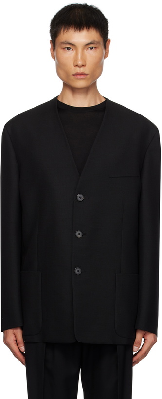 Photo: The Row Black Toran Jacket