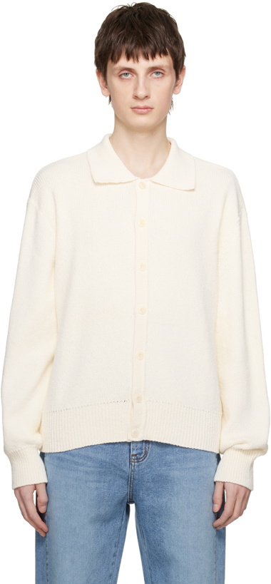 Photo: Dunst White Open Collar Cardigan