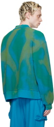 Bonsai Blue & Green Dyed Sweatshirt