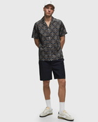 Les Deux Hendrix Aop Ss Shirt Blue - Mens - Shortsleeves