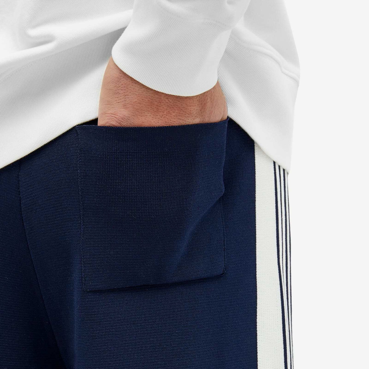 Autry Men's Side Stripe Track Pant in Blue