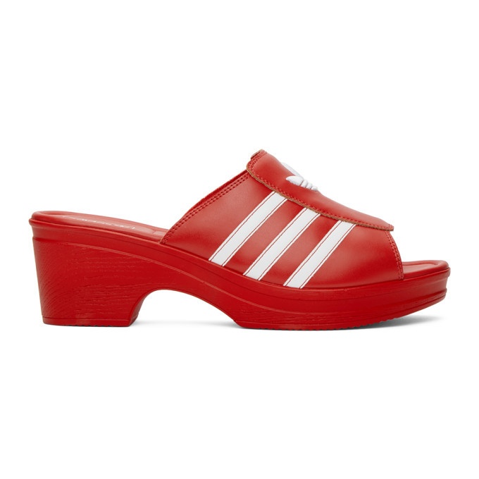 Photo: adidas LOTTA VOLKOVA Red Trefoil Heeled Sandals