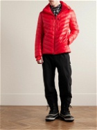 Bogner - Dorian Padded Quilted Recycled-Ripstop Hooded Ski Jacket - Red