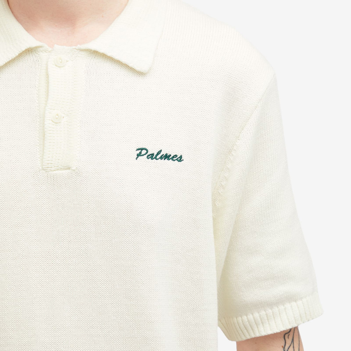 Palmes Men's Marco Knit Polo in Off-White